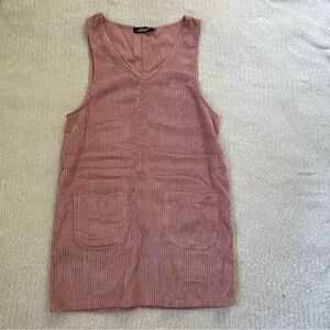 Motel Pink Corduroy Dress Size Small